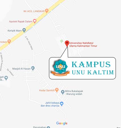 Map Location (Google Map) UNU Kaltim Samarinda Nomor